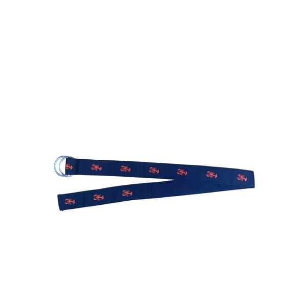 J Crew CrewCuts Navy Background Red Lobsters Large EUC - Picture 2 of 4